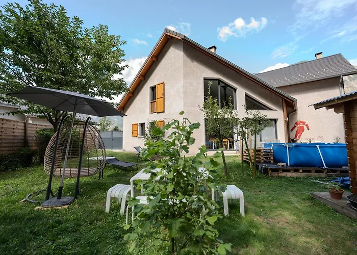 Le Perce-neige - Jacuzzi - Jardin - - Alpes Huez Chalet Le Vert (Isere)